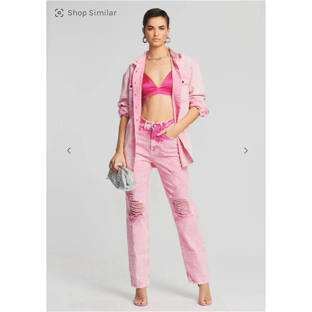 NWT Retrofête Doreen Shirt – Pink Denim – XS - Picture 3 of 6